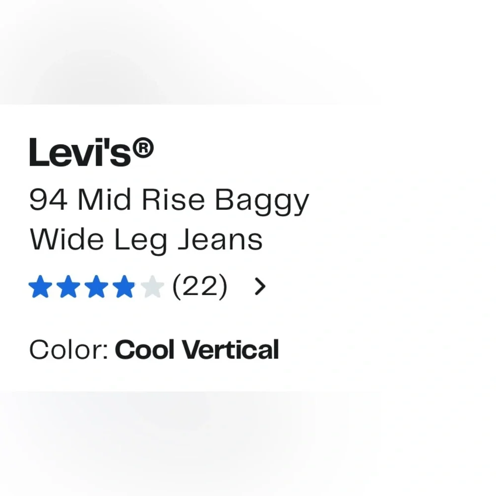 Levi's Blue Flare Wide-Leg Jeans - Picture 4 of 6